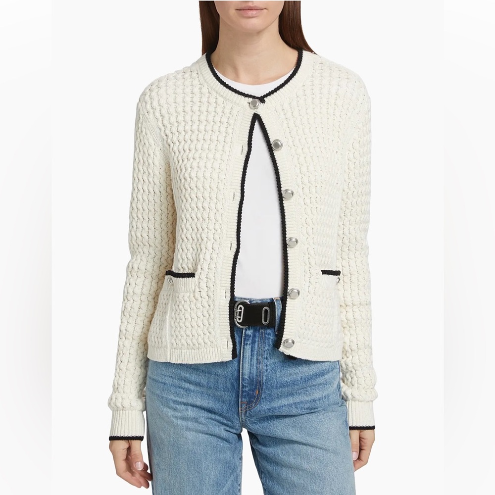 Rag & Bone Daria Stretch Cotton Cardigan